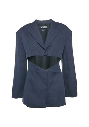 Jacquemus Pre-Owned La Veste Arles cut-out mini dress - Blue