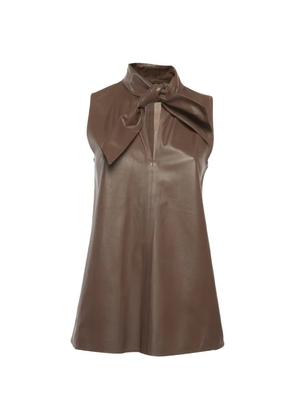 JOSEPH Elsmir tie-neck top - Brown