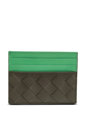 Bottega Veneta Pre-Owned Intrecciato leather card holder - Green