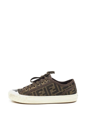 Fendi Pre-Owned FF-motif Domino sneakers - Brown