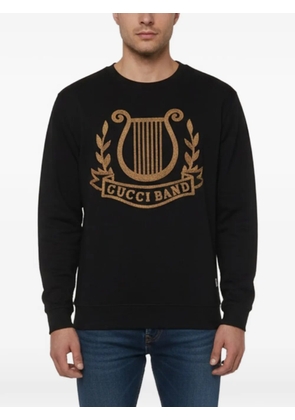 Gucci Pre-Owned embroidered crew-neck sweatshirt - Black