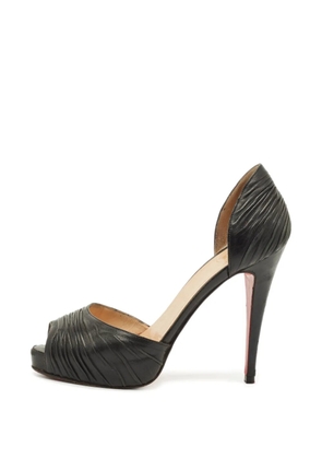 Christian Louboutin Pre-Owned Armadillo leather heeled d'Orsay pumps - Black