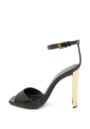 Giuseppe Zanotti Vintage patent leather ankle strap sandals - Black