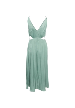 Maje openwork sleeveless midi dress - Green