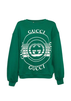 Gucci Pre-Owned logo-print sweatshirt - Green
