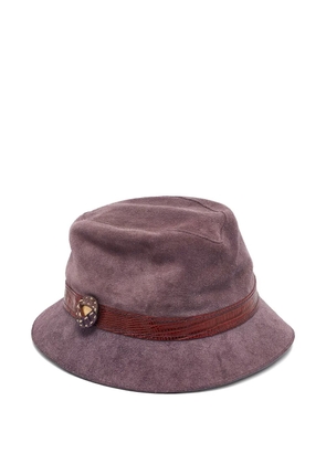 Tod's Vintage suede bucket hat - Purple