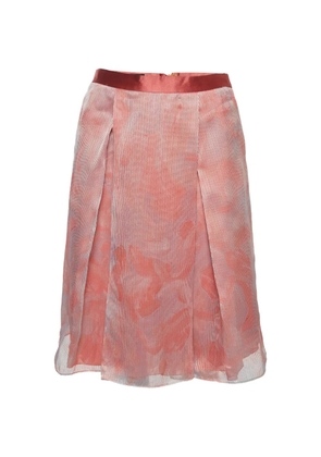Emporio Armani Pre-Owned pleated midi skirt - Pink
