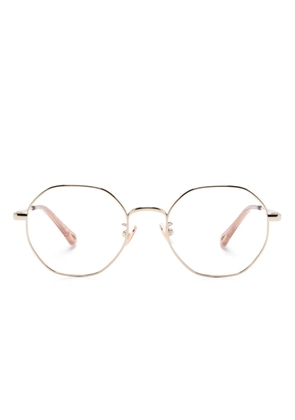 Chloé Eyewear metal geometric-frame glasses - Gold