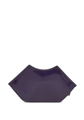 Marni Pre-Owned zip leather clutch bag - Purple