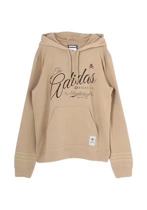 adidas x Neighborhood logo-print hoodie - Neutrals