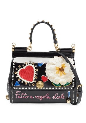 Dolce & Gabbana Pre-Owned Miss Sicily patent leather handbag - Black