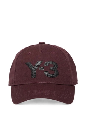 Y-3 logo-patch baseball cap - Red