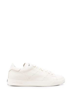 Kiton leather sneakers - White