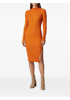 Jacquemus Pre-Owned rib-knit midi dress - Orange
