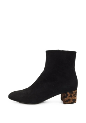 Giuseppe Zanotti Vintage animal-print block-heel ankle boots - Black