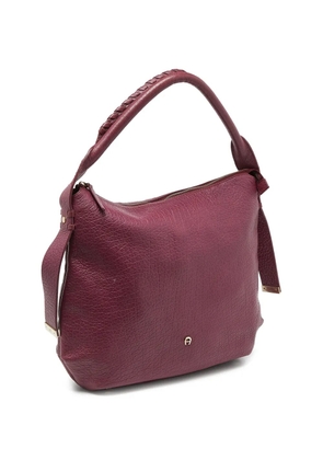 Aigner Kids braided-handle leather shoulder bag - Red