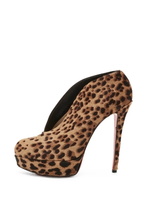 Christian Louboutin Pre-Owned leopard-print heeled pumps - Neutrals