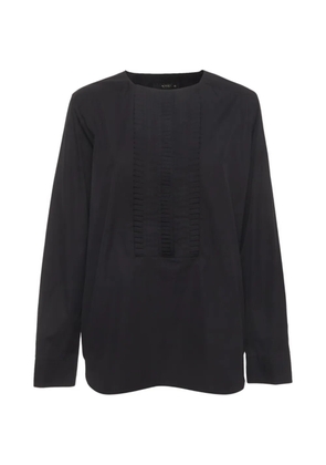 Etro Pre-Owned pintuck-detail blouse - Black