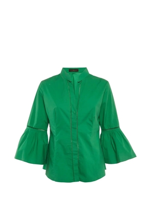 Carolina Herrera Vintage flared-sleeve blouse - Green