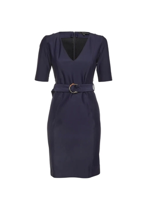 Gucci Pre-Owned short-sleeve belted mini dress - Blue
