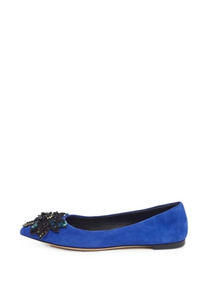 Giuseppe Zanotti Vintage embellished pointed-toe pumps - Blue