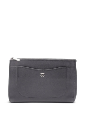 CHANEL Pre-Owned 2017-2018 Coco Mark clutch bag - Black