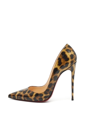 Christian Louboutin Pre-Owned So Kate leopard-print pumps - Neutrals