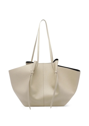 Yuzefi large Mochi pebble-grain leather tote bag - Neutrals