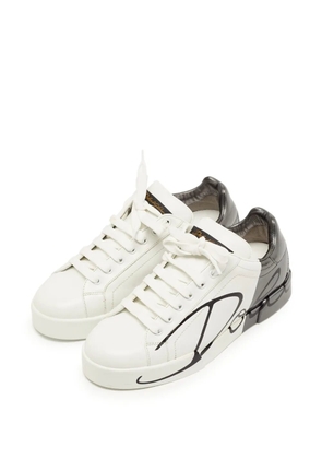 Dolce & Gabbana Pre-Owned Portofino lace-up sneakers - White