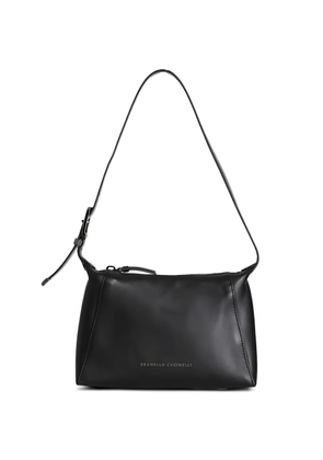 Brunello Cucinelli leather shoulder bag - Black
