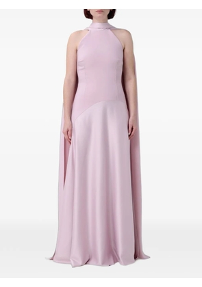 Solace London Cece cape-detail maxi dress - Pink