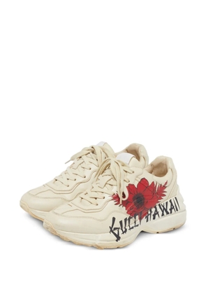 Gucci Pre-Owned Rhyton Hawaii sneakers - Neutrals