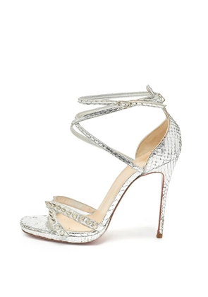 Christian Louboutin Pre-Owned Rosalie studded sandals - Silver