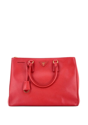Prada Pre-Owned Double Zip Lux Saffiano Leather Large tote bag - Red