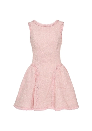 Self-Portrait sequin-embellished bouclé dress - Pink