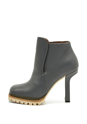 Marni Pre-Owned tread-sole ankle boots - Grey