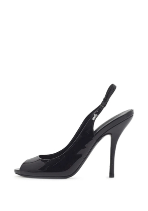 Gucci Pre-Owned peep-toe slingback leather pumps - Black