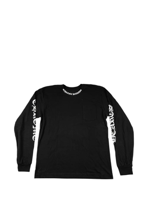 Chrome Hearts logo-details long-sleeve T-shirt - Black