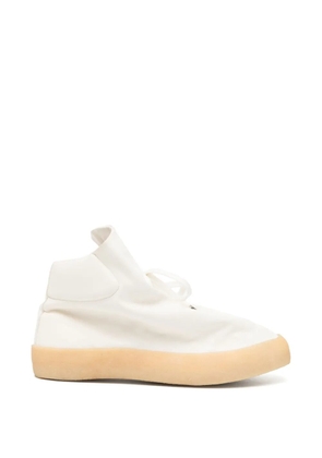 Deepti leather ankle boots - White