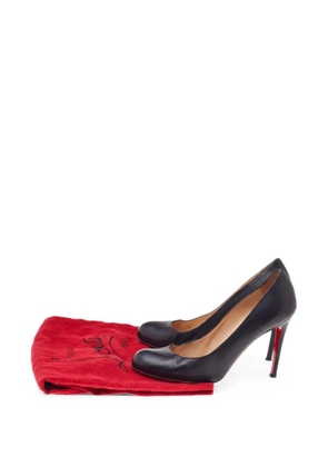 Christian Louboutin Pre-Owned 105mm Simple leather heeled pumps - Black