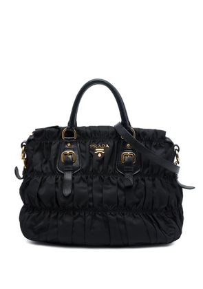 Prada Pre-Owned 2021-2026 Tessuto Gaufre satchel - Black