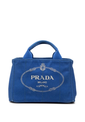 Prada Pre-Owned 2013-2026 Small Canvas Canapa Logo satchel - Blue