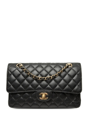 CHANEL Pre-Owned 2014-2015 Medium Classic Caviar Double Flap shoulder bag - Black