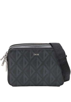 Christian Dior Pre-Owned 2000-2026 Coated Canvas CD Diamond Messenger Pouch crossbody bag - Black