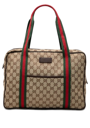 Gucci Pre-Owned 2000-2015 GG Canvas Web business bag - Neutrals