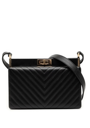 CHANEL Pre-Owned 2018-2019 Chevron Lambskin Reissue 2.55 Frame crossbody bag - Black