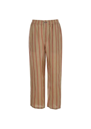 Saint Laurent striped elasticated-waist trousers - Neutrals
