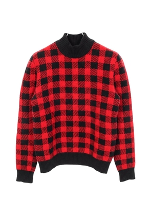 Saint Laurent Pre-Owned 2010s gingham check knitted sweater - Red