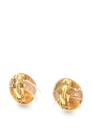 CHANEL Pre-Owned 1986-1988 Coco-mark earrings - Gold
