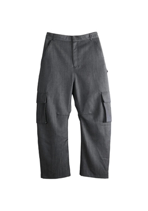 Balenciaga relaxed wide-leg multi-pocket cargo pants - Grey